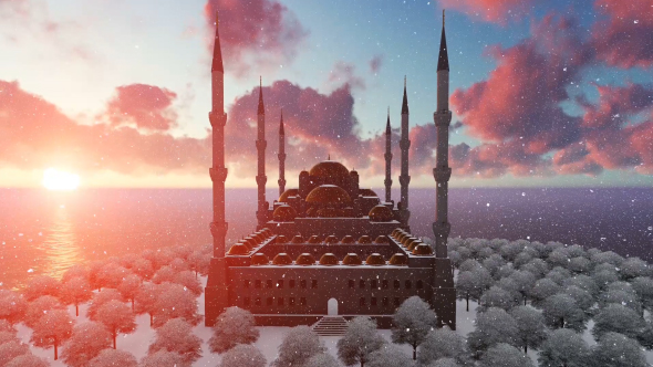 Mosque at Sunset alt