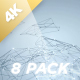 Professional 4K Clean Corporate Network Backgrounds - Interconnected 8-Pack - VideoHive Item for Sale