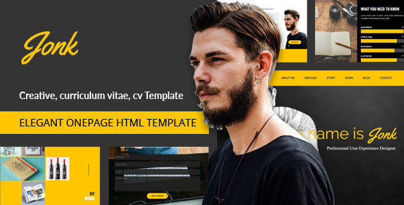 Jonk - CV Resume Personal HTML Template
