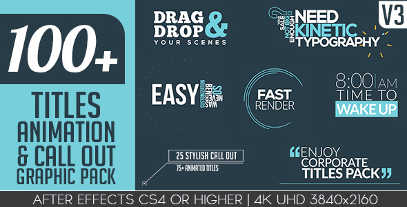 Titles Animation Graphic Pack alt