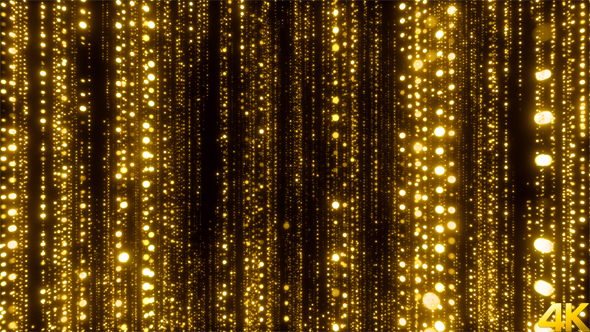 Awards Golden Particles Background