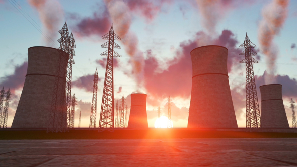 Electric Station at Sunset alt