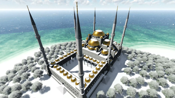 Top View of the Blue Mosque alt