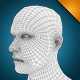low poly male head base mesh - 3DOcean Item for Sale