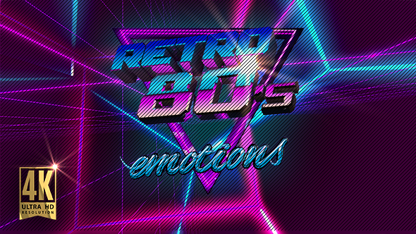 VJ 80's Synthwave Space alt