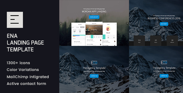Ena - HTML Landing Page Template