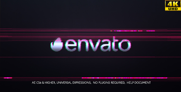 Distortion Glitch Logo alt