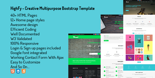 Highfy - Creative Multipurpose Bootstrap Template