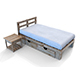 Simple Wooden Bed - 3DOcean Item for Sale