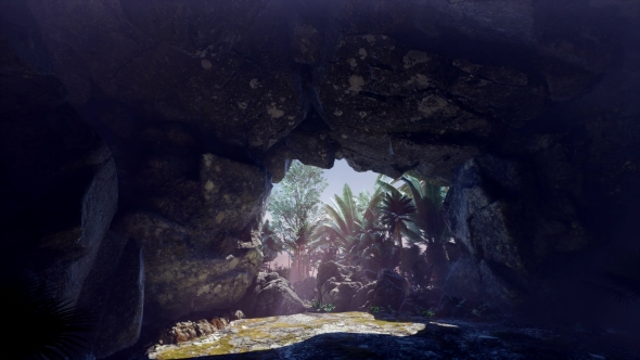 Sun Light Inside Mysterious Cave alt