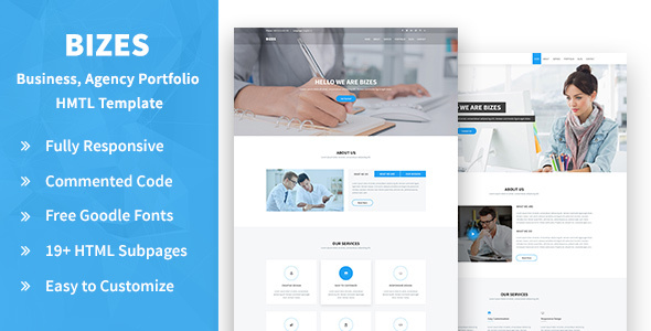 Bizes- Business, Agency and Portfolios HTML Template