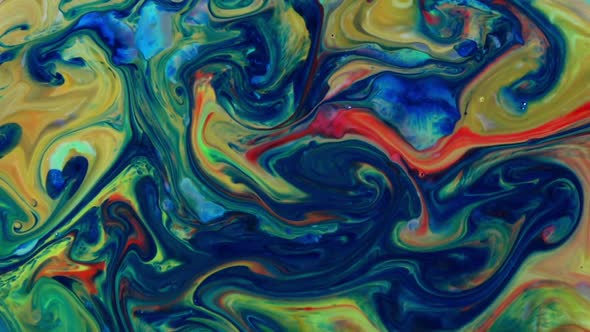 Abstract Colorful Ink Movements Spreads On Water Texture 15 alt