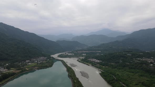 Natural landscape of Dujiangyan