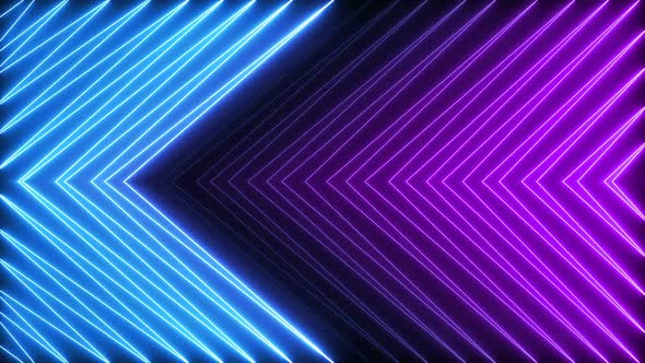 Animated zig zag neon light seamless loop modern motion graphics background alt
