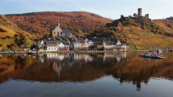 Flight Over Beilstein Vineyards, Germany