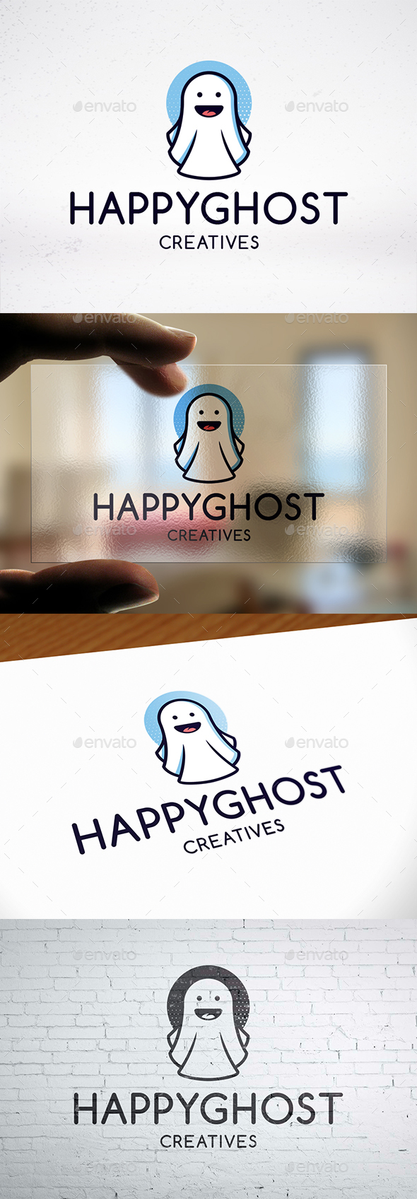 Halloween Ghost Logo Design