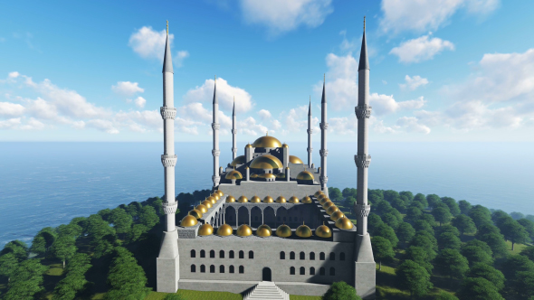 Aerial View of Mosque alt