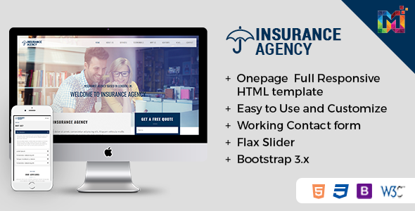 Insurance - Responsive HTML Template