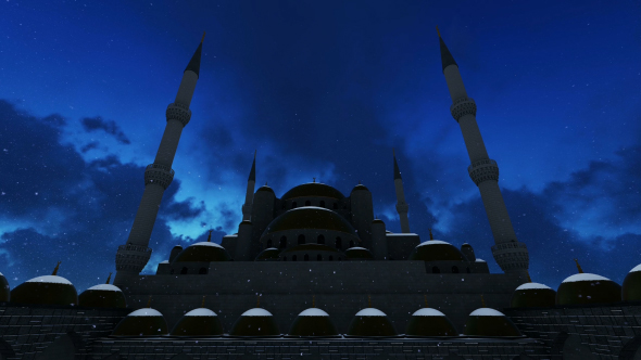 Mosque View in Evening alt