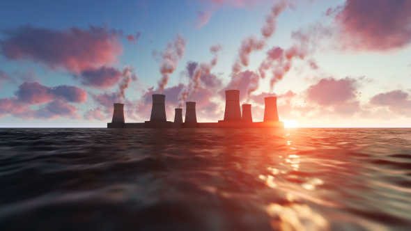 Power Station at Sunset alt