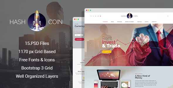 HashCoin - Bitcoin PSD template