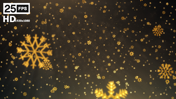 Golden Snowflakes HD