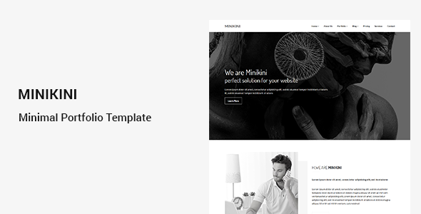 Minikini - Minimal Portfolio HTML Template