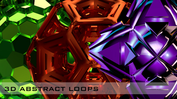 3D Abstract Loops - 3 Pack alt