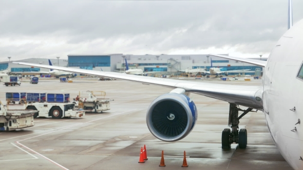 Busy International Airport