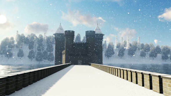 Front View of Snowy Castle alt