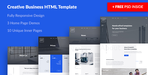 ANY — Creative Business HTML Template