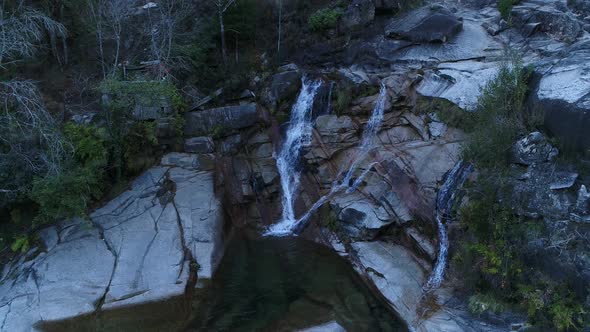 Waterfall In Rock