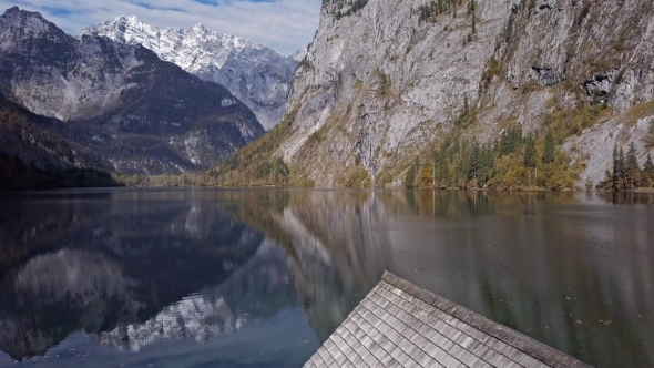 Reflections in Obersee Lake, Berchtesgaden, Germany