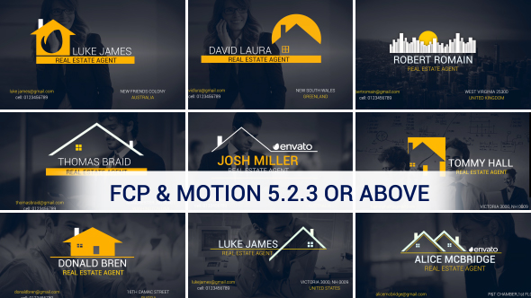 Real Estate Titles | FCP X & Apple Motion alt