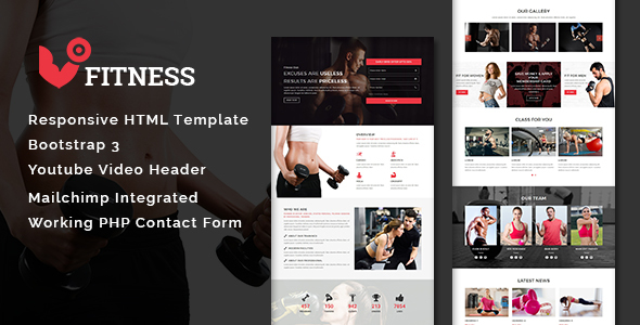 Fitness - Multipurpose Responsive HTML Template