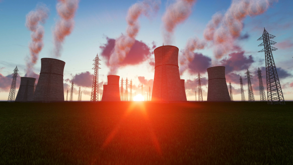 Power Station at Sunset alt