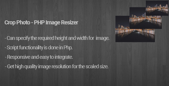 Crop Photo - PHP Image Resizer