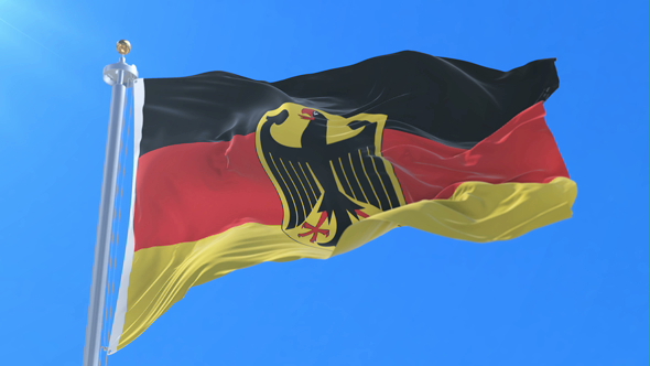 Flag of Germany Waving