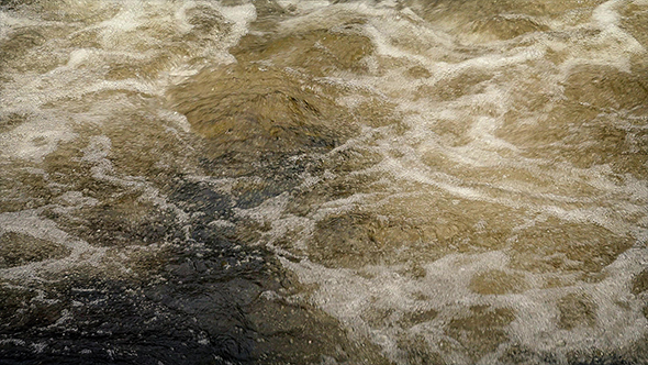 Dark River Water Foaming