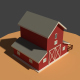 Low Poly Cartoony Granary - 3DOcean Item for Sale