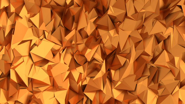 Golden Polygonal Background