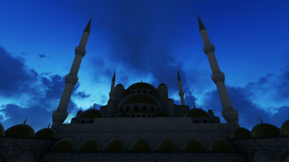 Mosque View in Evening alt