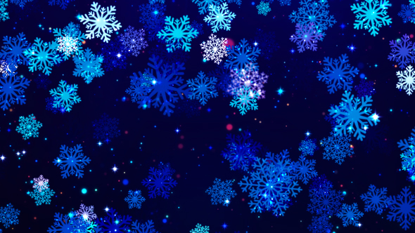 Snowflakes Loop Background