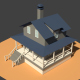 Low Poly Farm House - 3DOcean Item for Sale