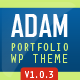 ADAM - Minimal Responsive Portfolio WordPress Theme - ThemeForest Item for Sale