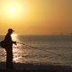 Silhouette of a Fisherman - VideoHive Item for Sale