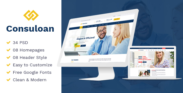 Consuloan | Multipurpose Consulting Psd Templates