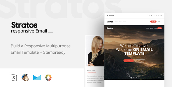 Straros - Responsive Email + StampReady Builder