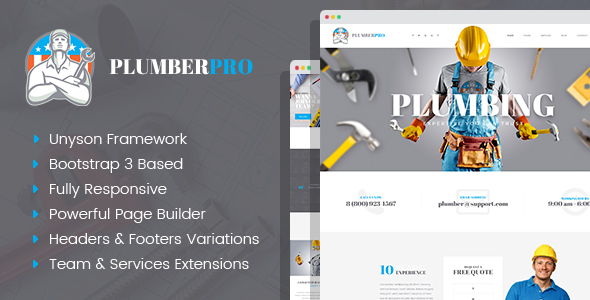 PlumberPlus - Handyman Services WordPress Theme