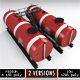 Industrial oil tank double - 3DOcean Item for Sale